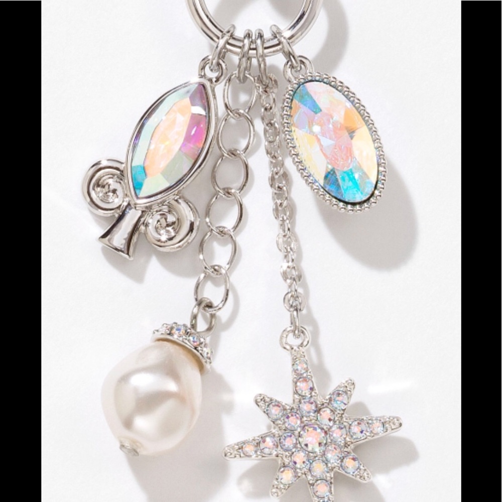 Touchstone Crystal by Swarovski COSMIC necklace with dangling charms BNIB cute!